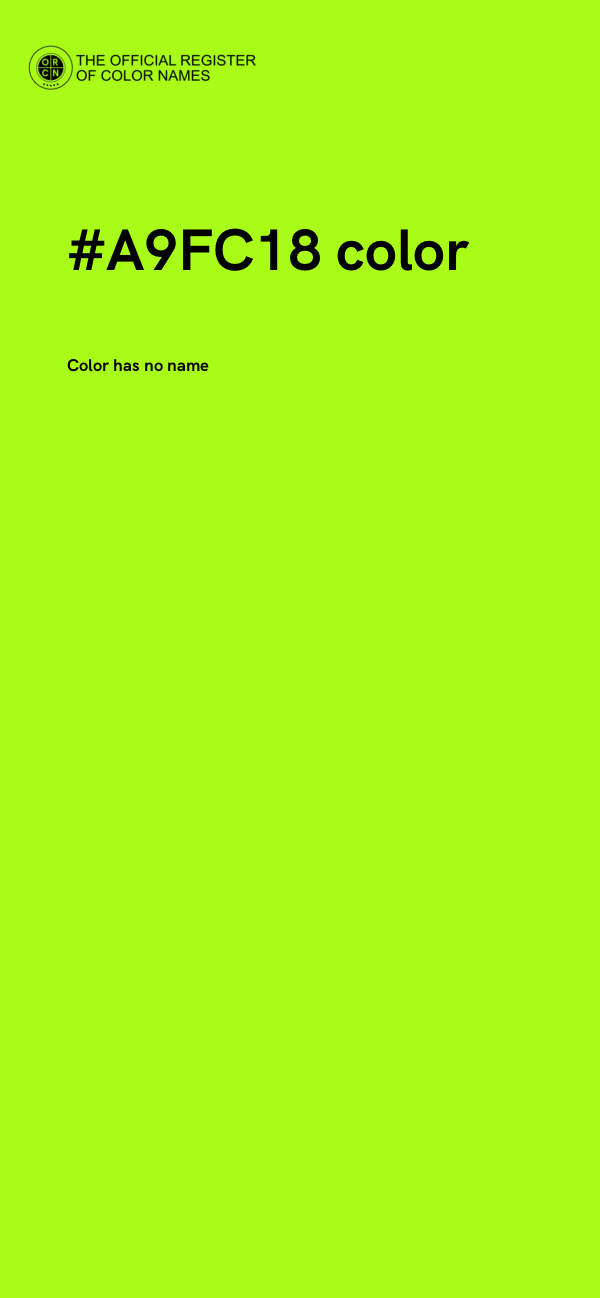 #A9FC18 color image