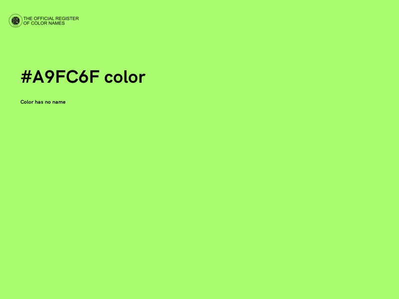 #A9FC6F color image