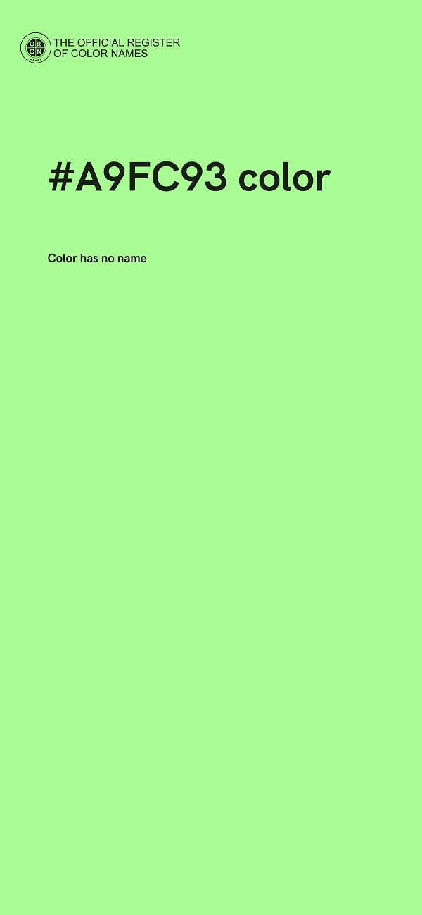 #A9FC93 color image