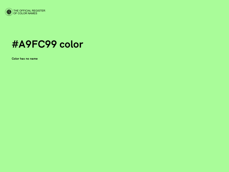 #A9FC99 color image
