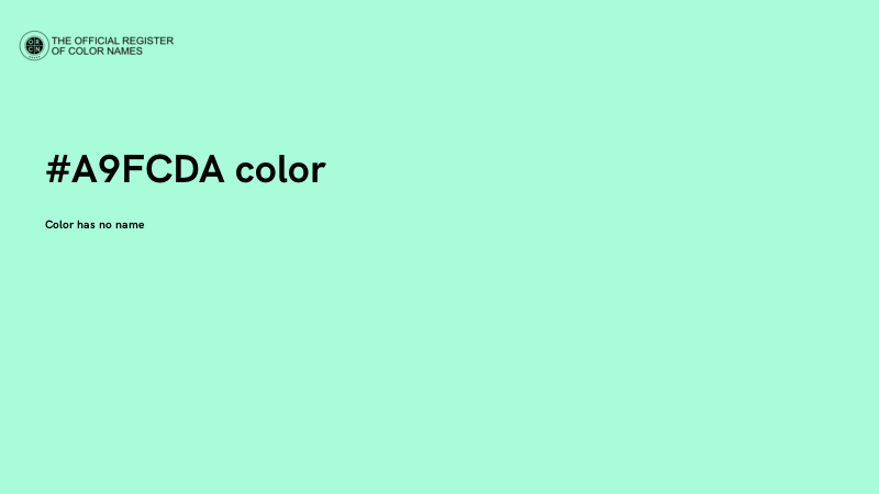 #A9FCDA color image
