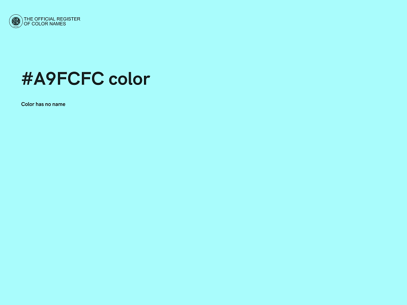 #A9FCFC color image