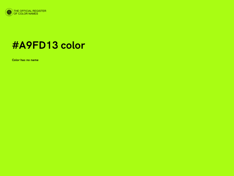 #A9FD13 color image