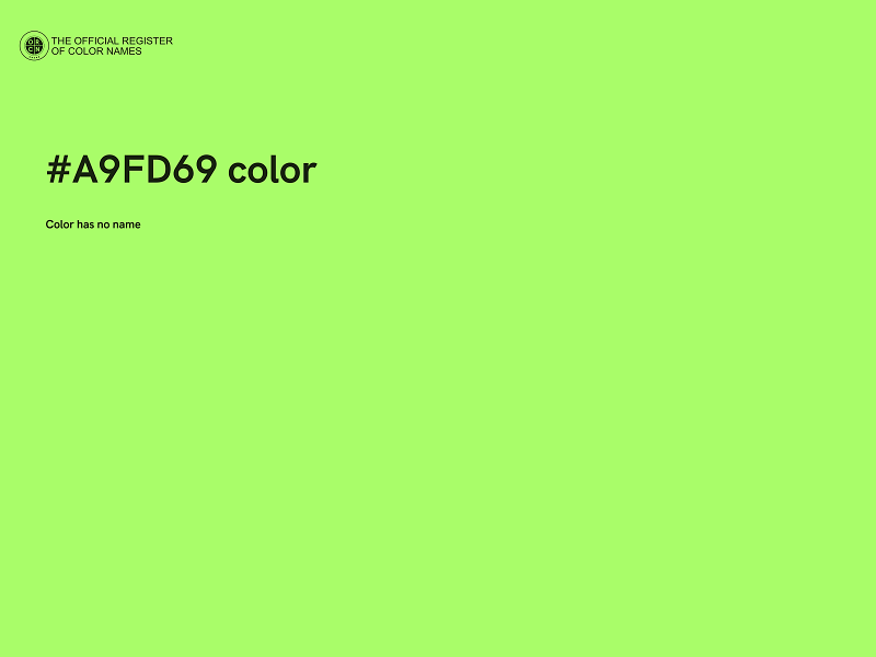 #A9FD69 color image