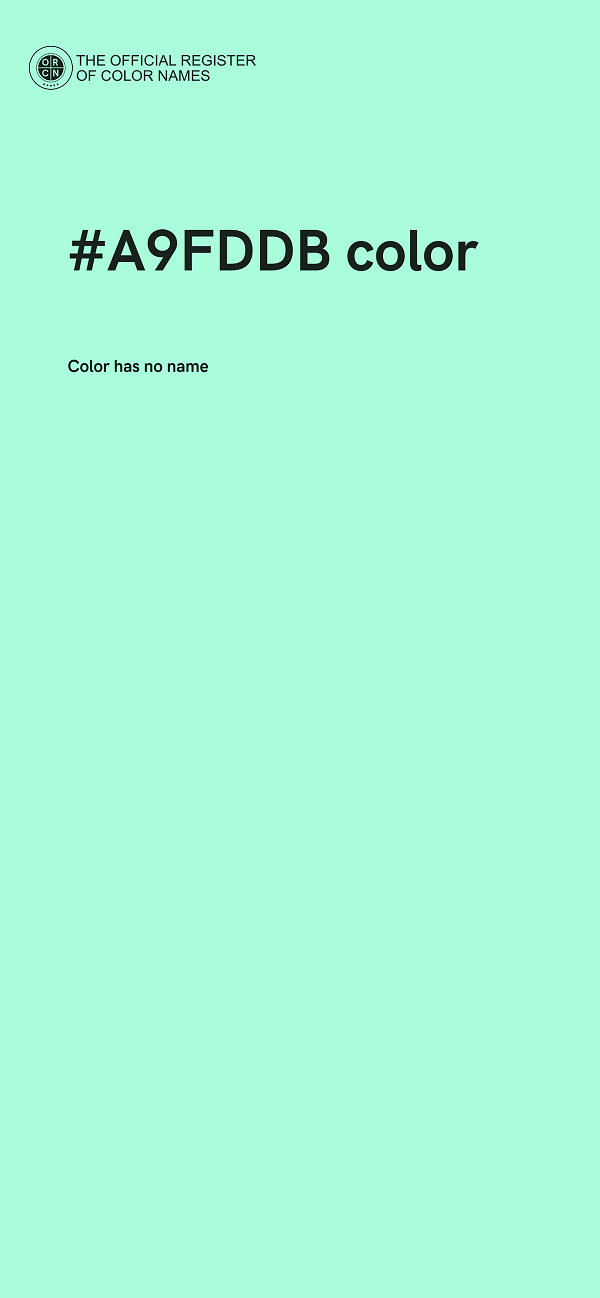 #A9FDDB color image