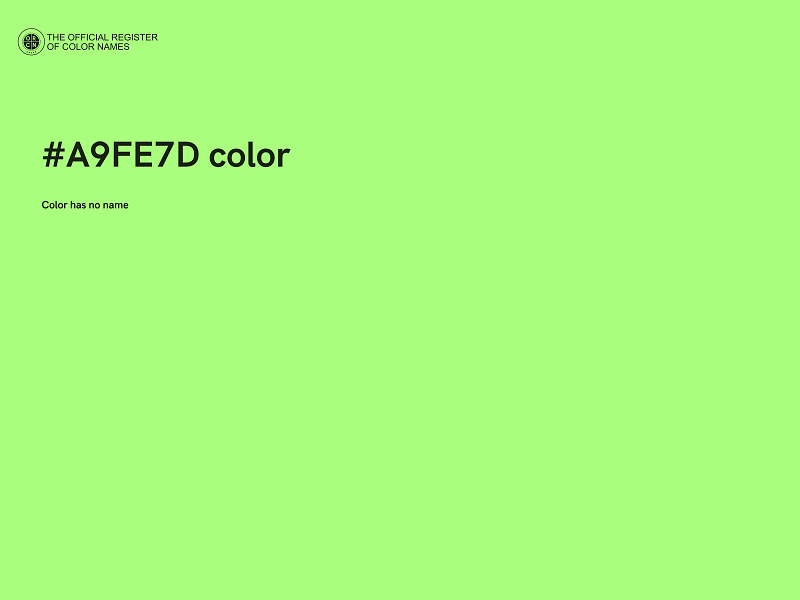 #A9FE7D color image