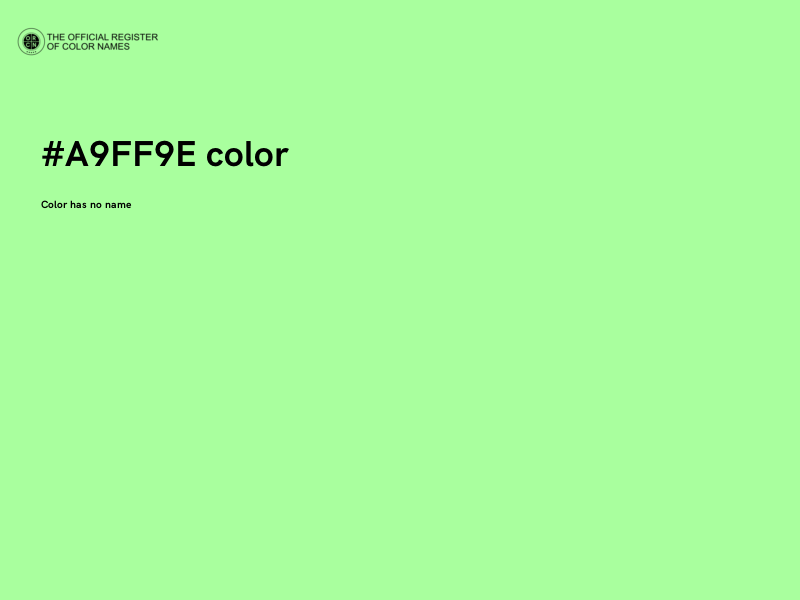 #A9FF9E color image