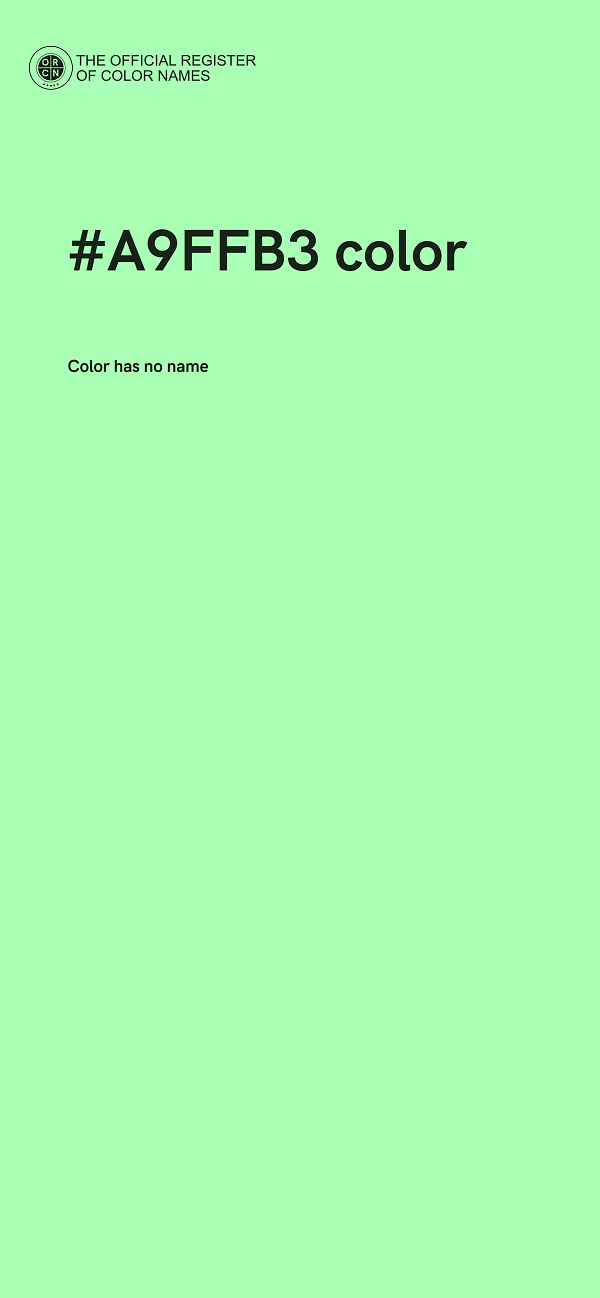 #A9FFB3 color image