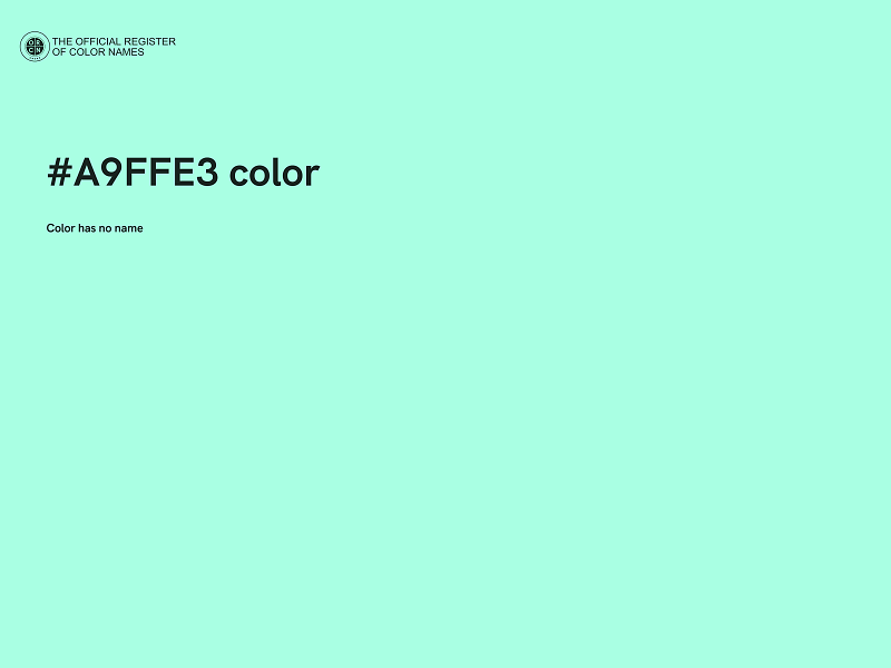 #A9FFE3 color image