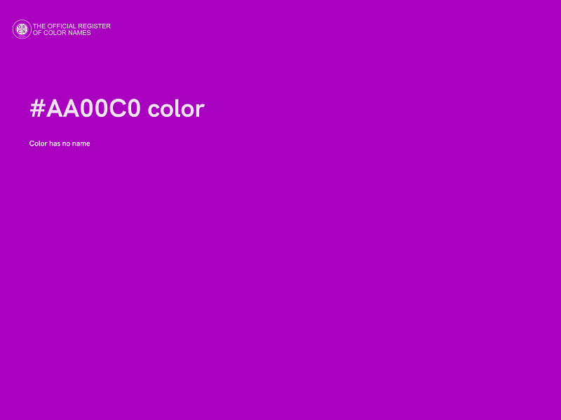 #AA00C0 color image