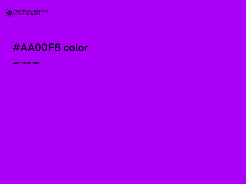 #AA00F8 color image