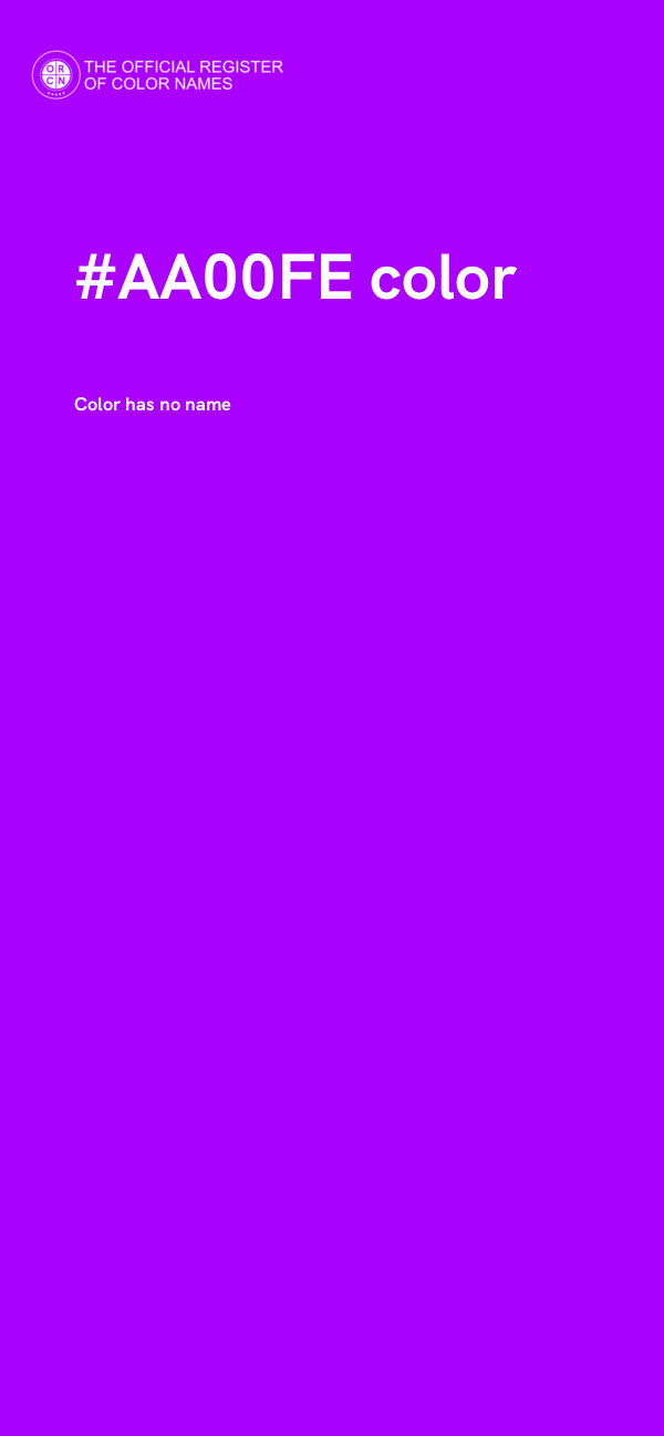 #AA00FE color image