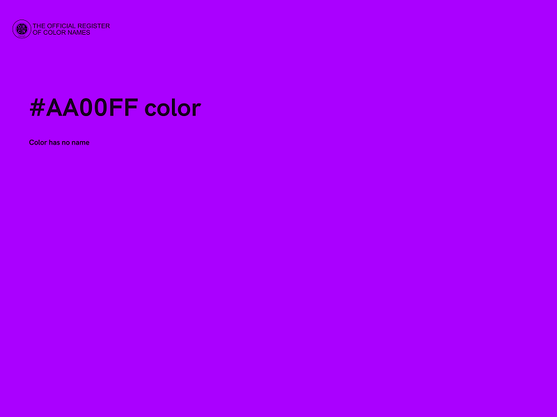 #AA00FF color image