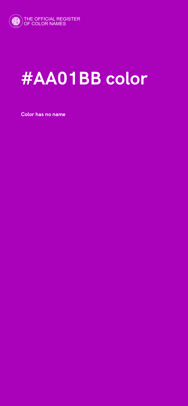 #AA01BB color image