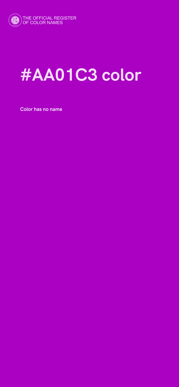 #AA01C3 color image