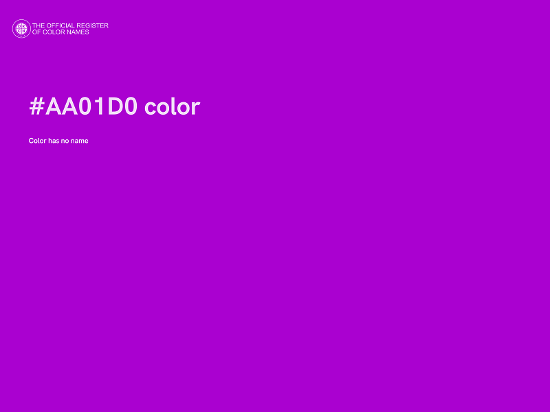 #AA01D0 color image