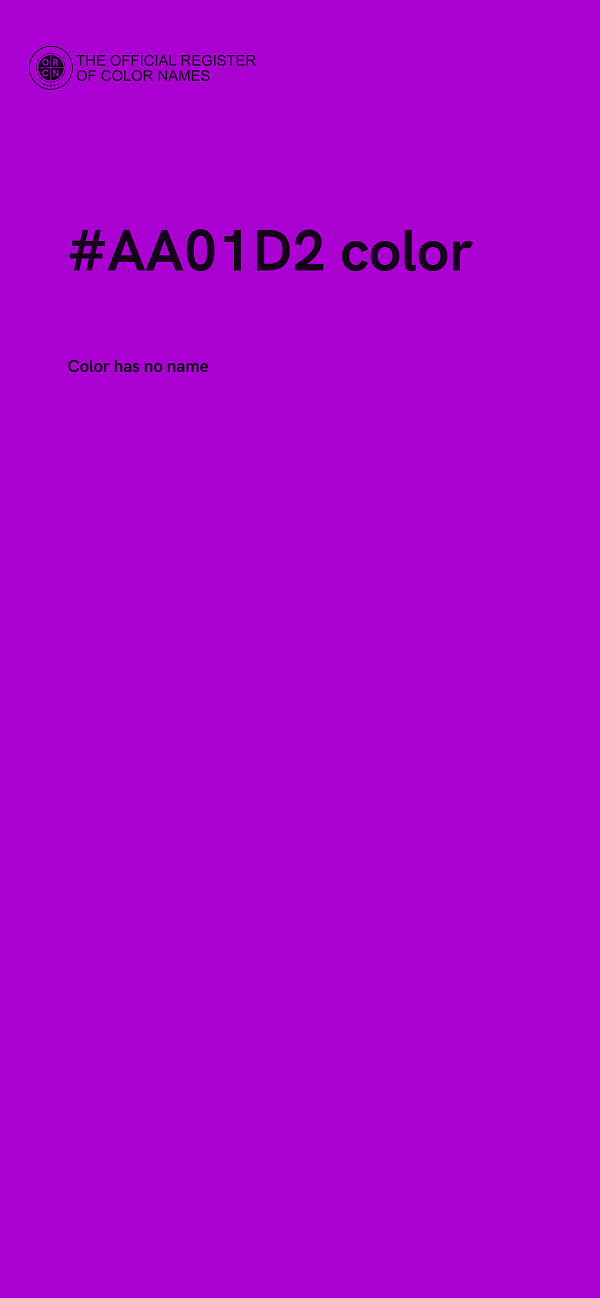 #AA01D2 color image