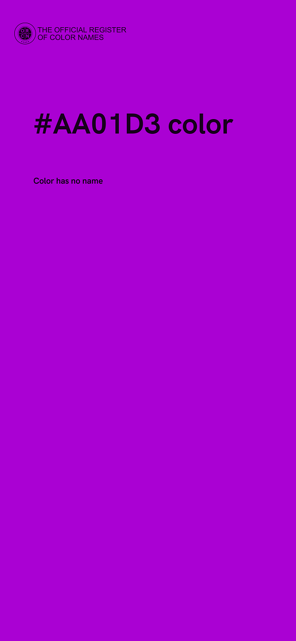 #AA01D3 color image