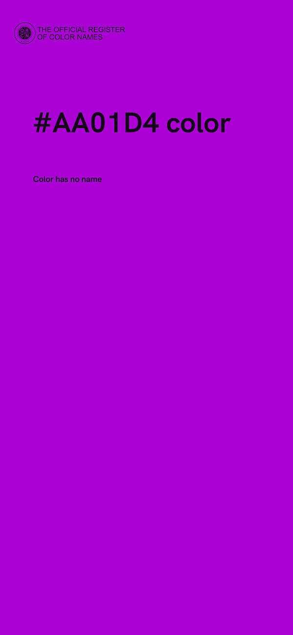 #AA01D4 color image