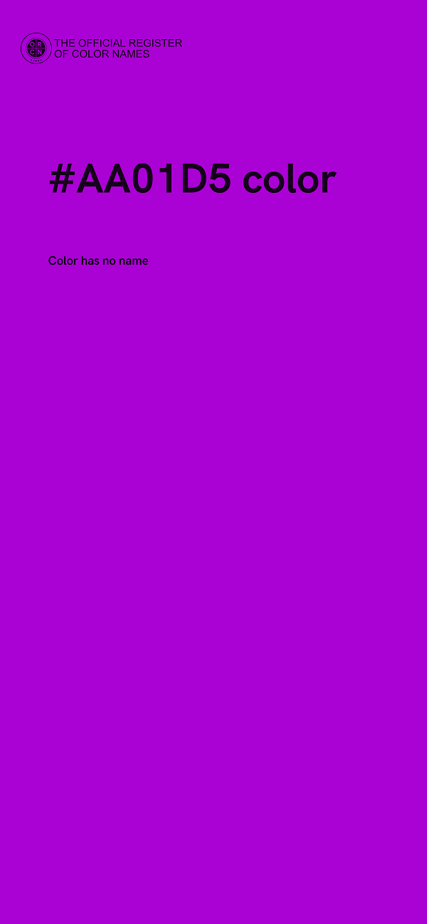 #AA01D5 color image