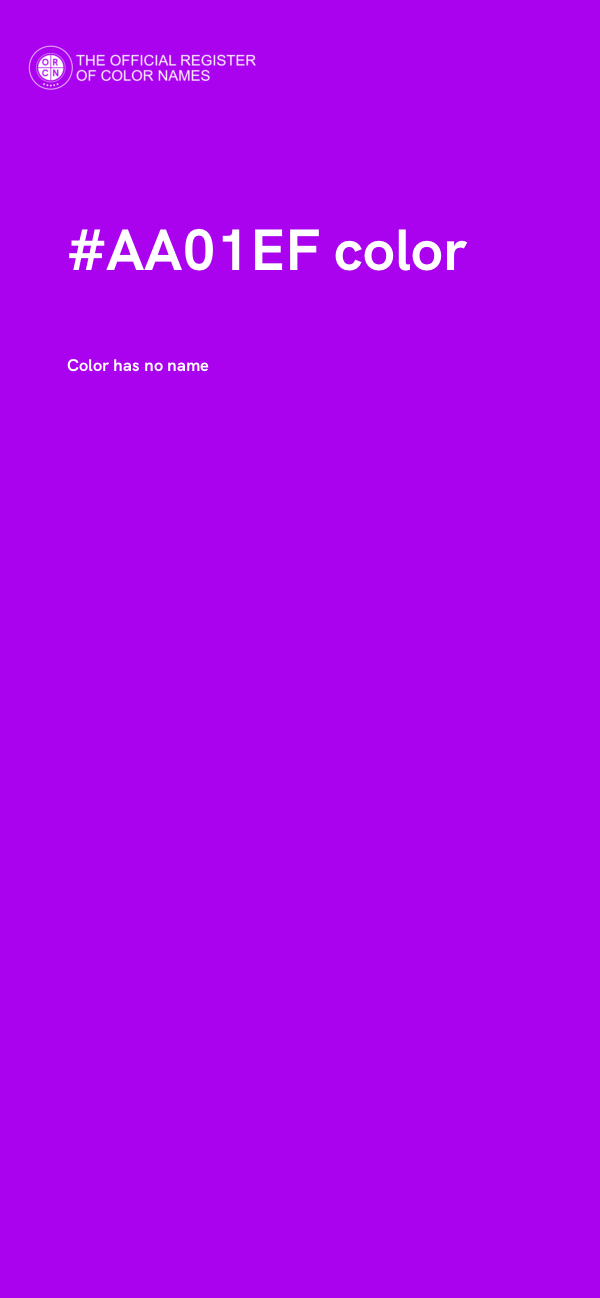 #AA01EF color image