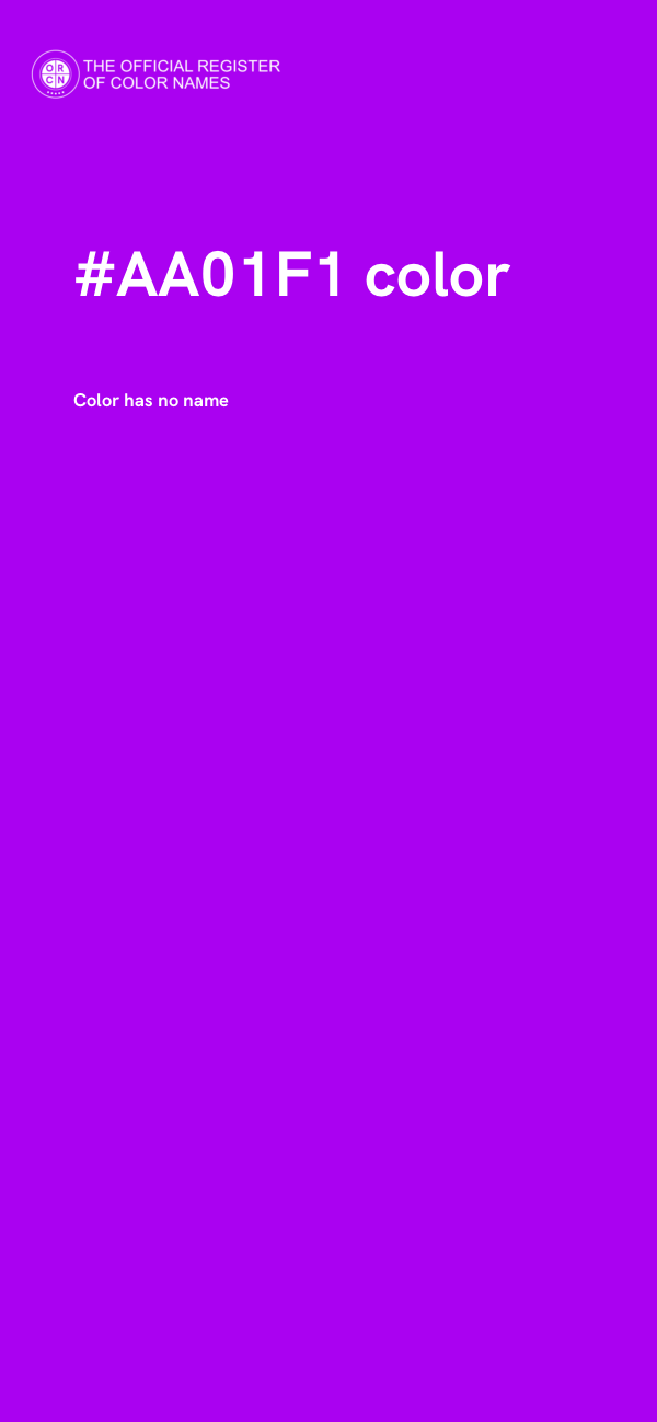 #AA01F1 color image