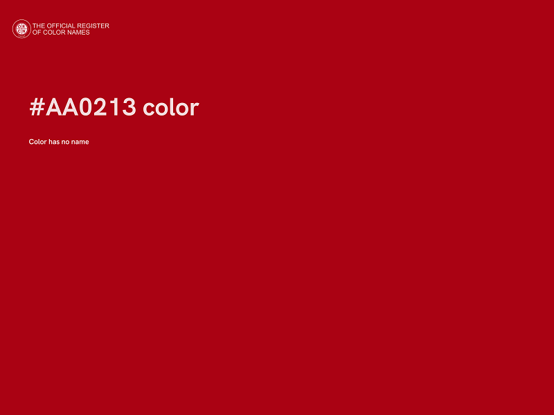 #AA0213 color image