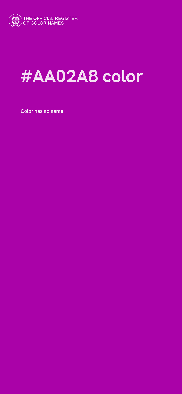 #AA02A8 color image