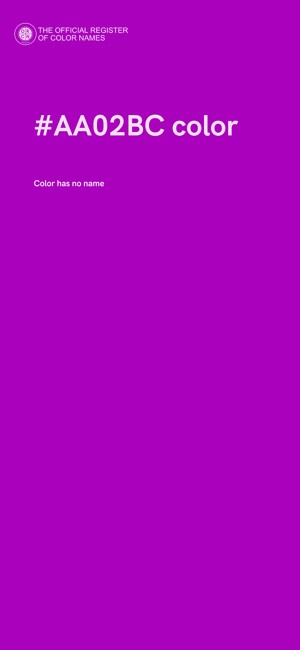#AA02BC color image