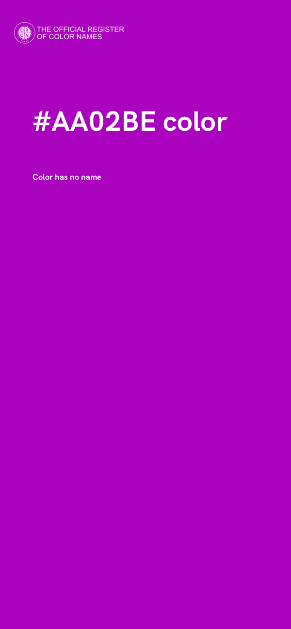 #AA02BE color image