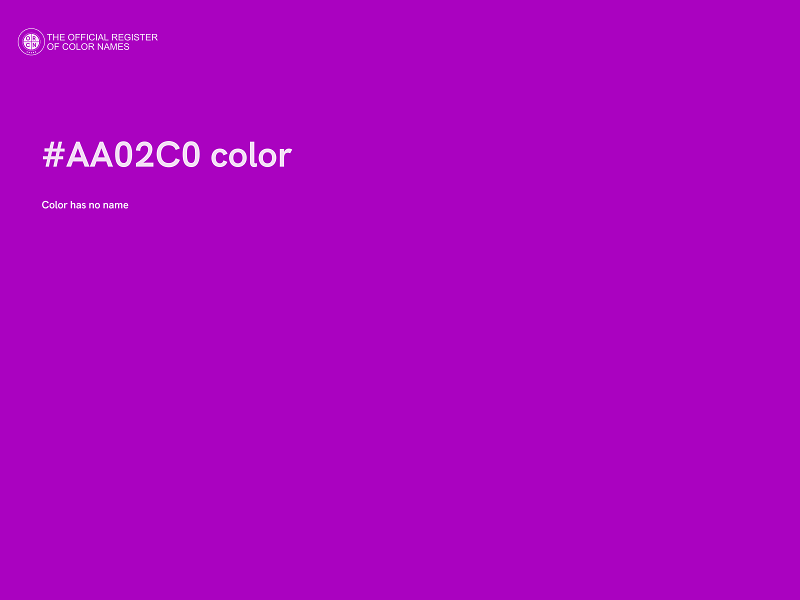 #AA02C0 color image