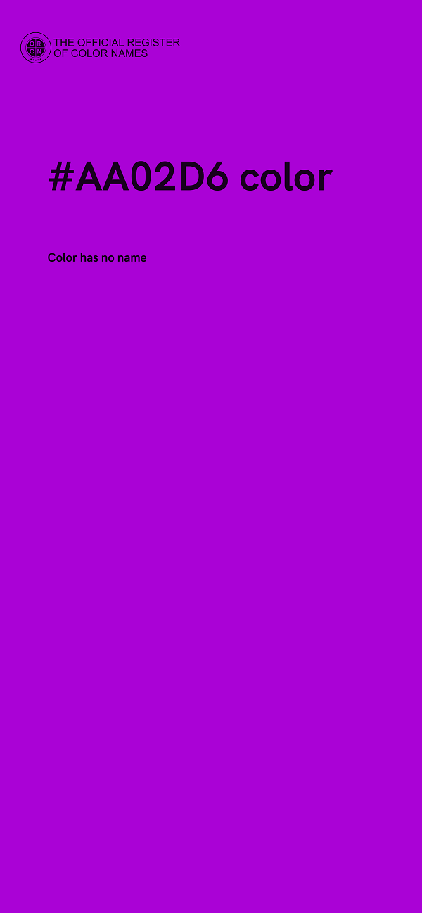 #AA02D6 color image