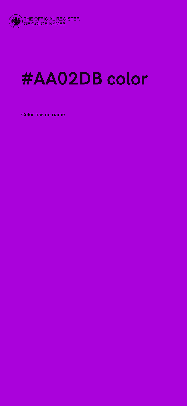 #AA02DB color image
