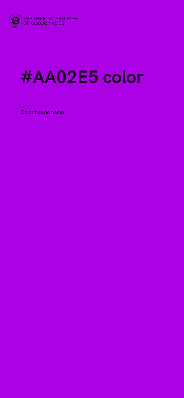 #AA02E5 color image