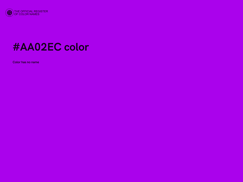 #AA02EC color image