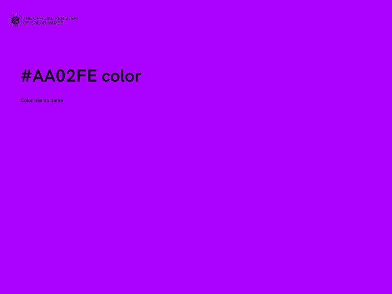 #AA02FE color image