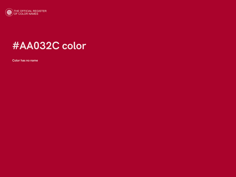 #AA032C color image