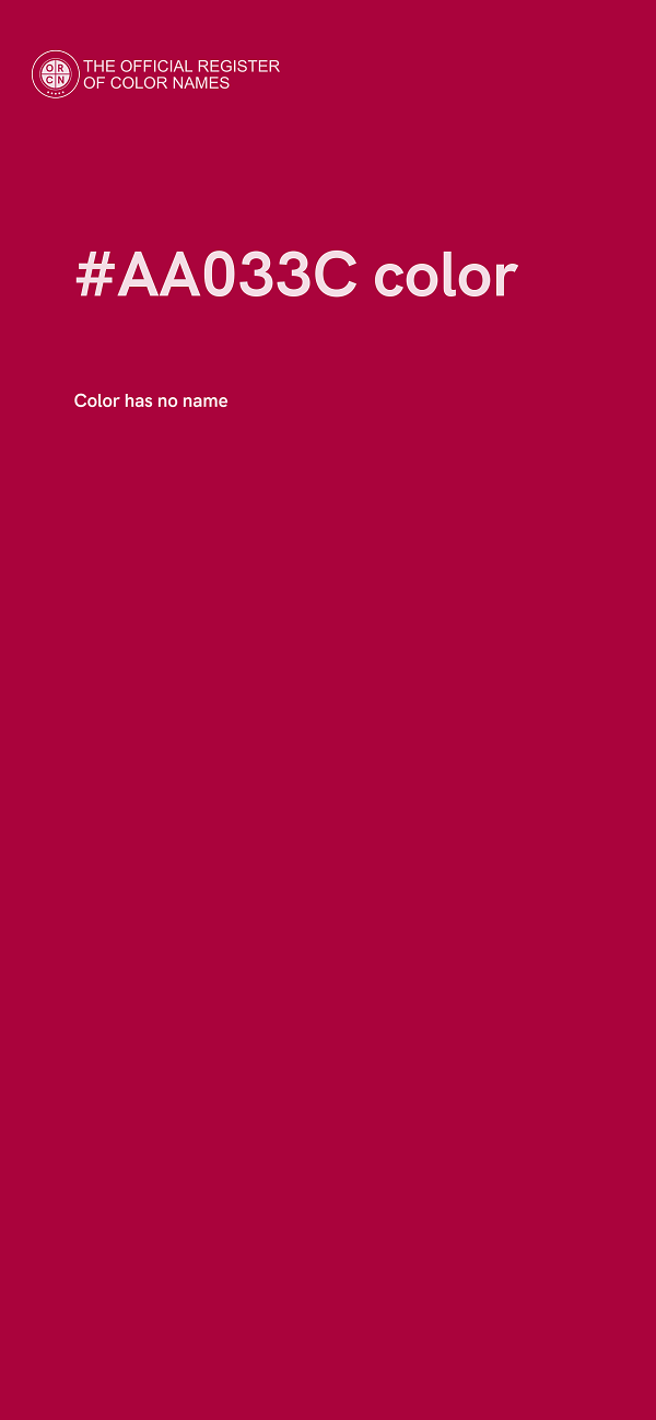 #AA033C color image