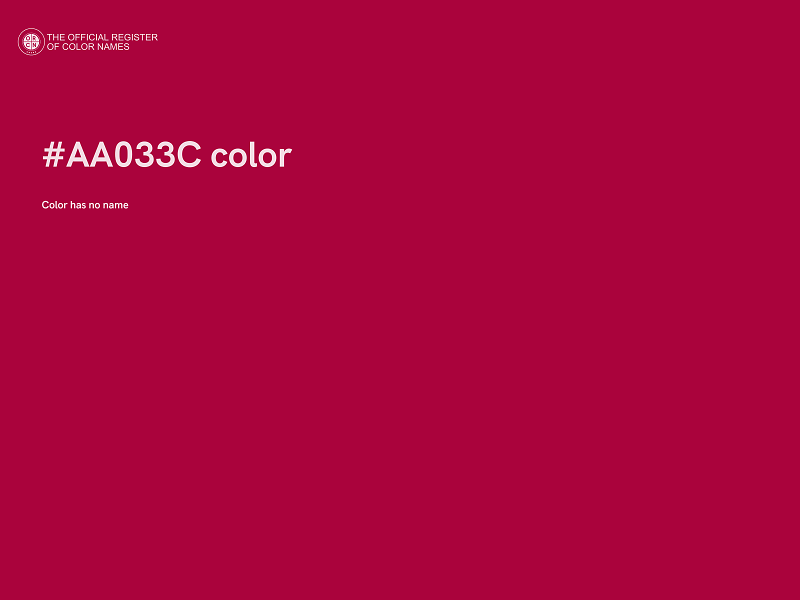 #AA033C color image