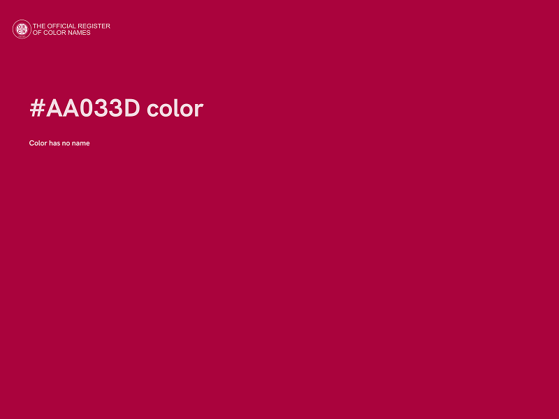 #AA033D color image