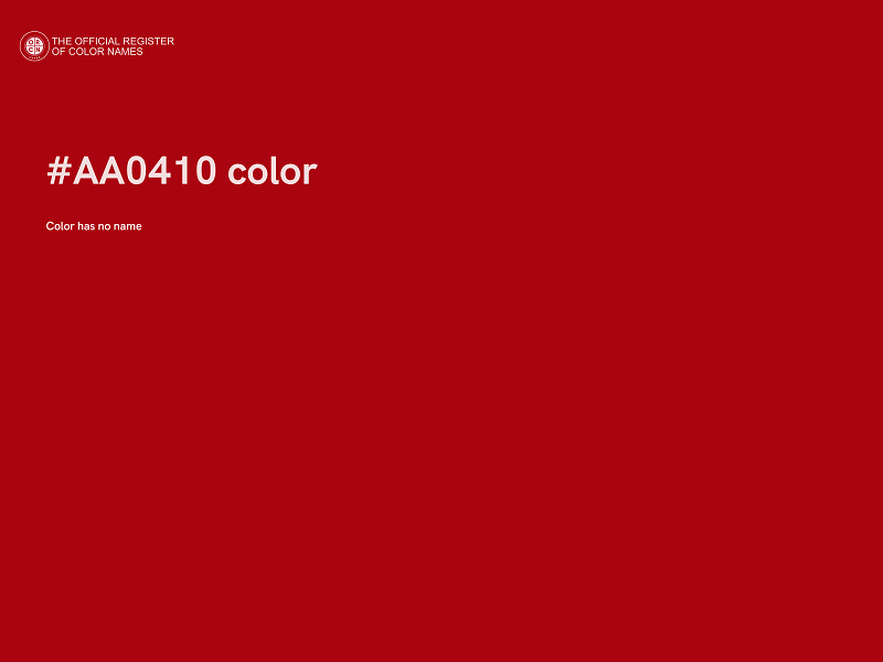 #AA0410 color image