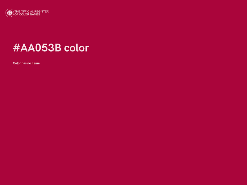 #AA053B color image