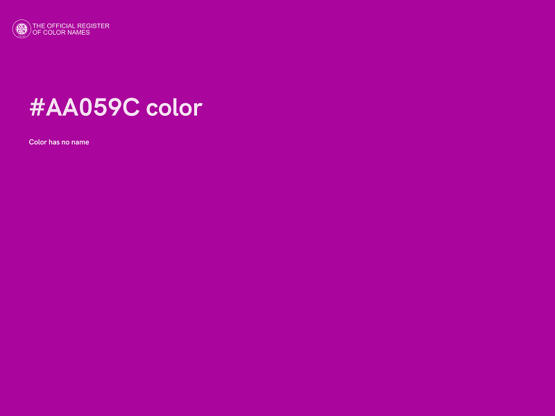 #AA059C color image