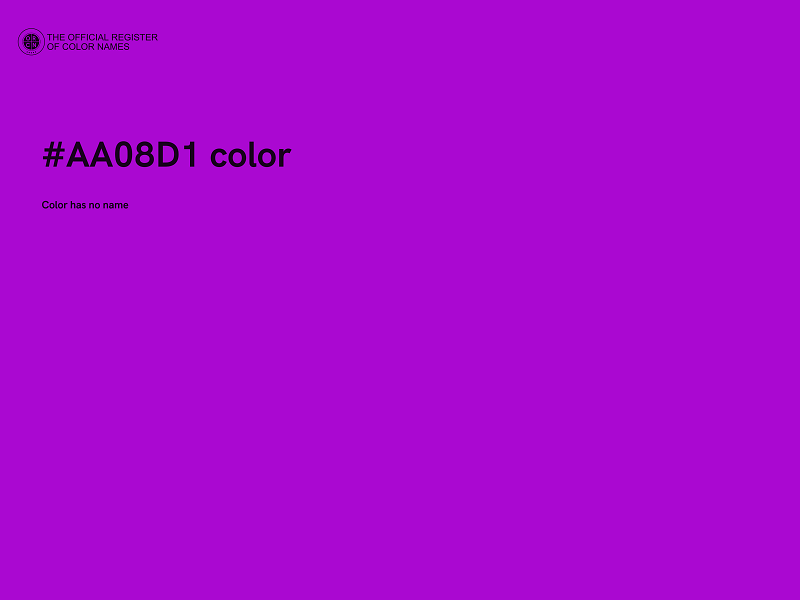 #AA08D1 color image