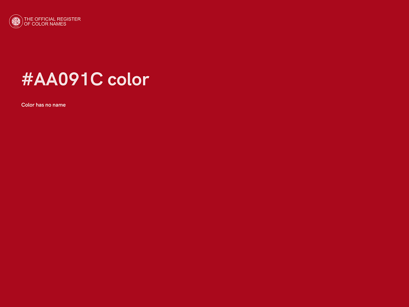#AA091C color image