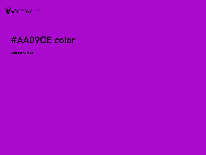 #AA09CE color image