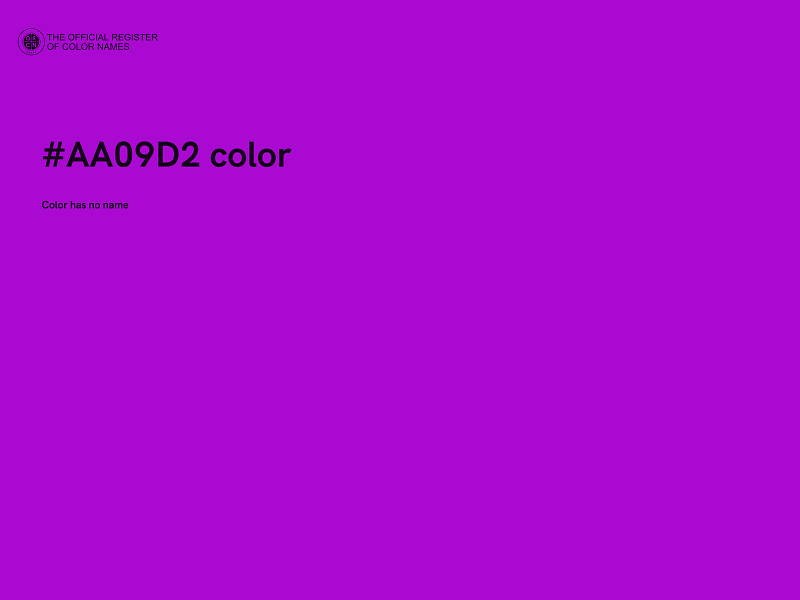 #AA09D2 color image