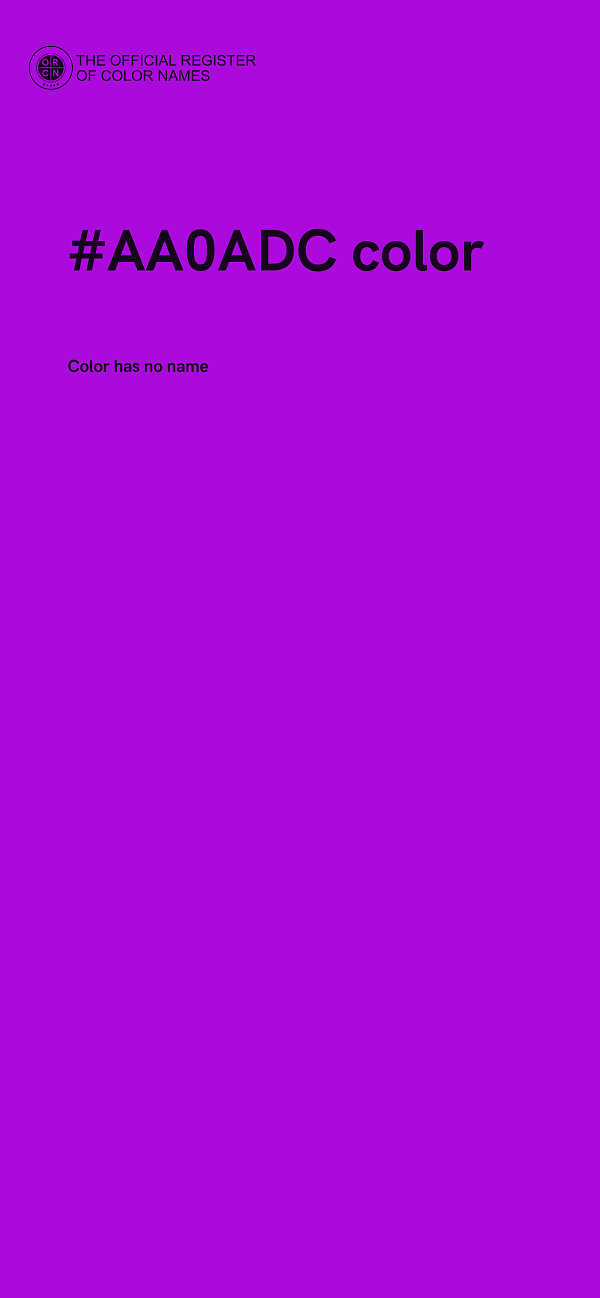 #AA0ADC color image