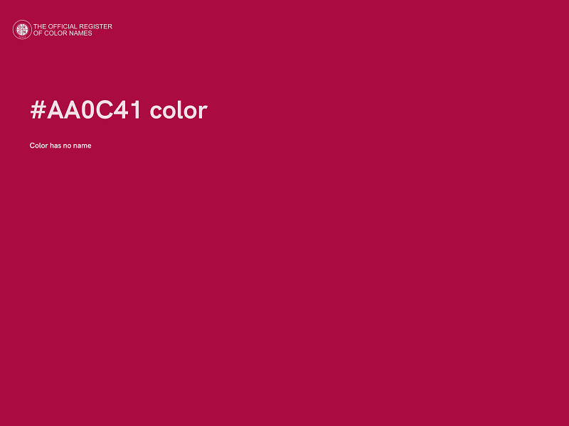 #AA0C41 color image