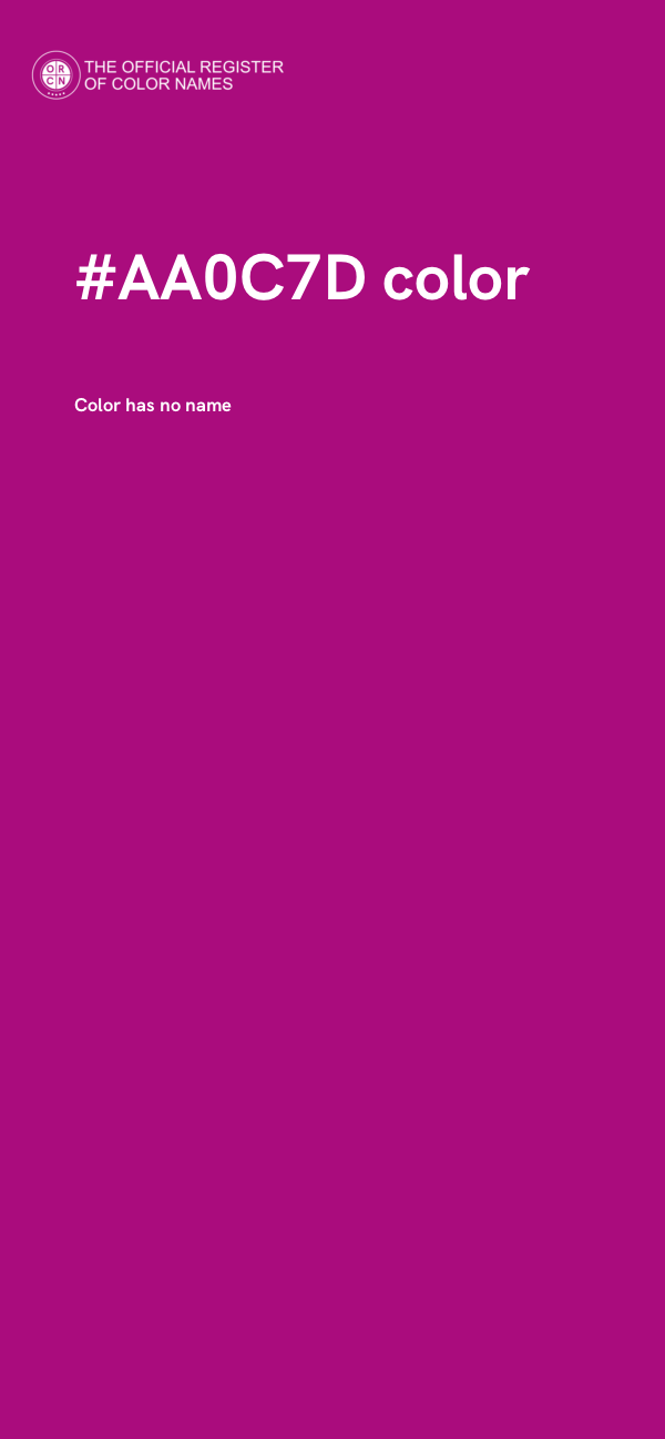 #AA0C7D color image